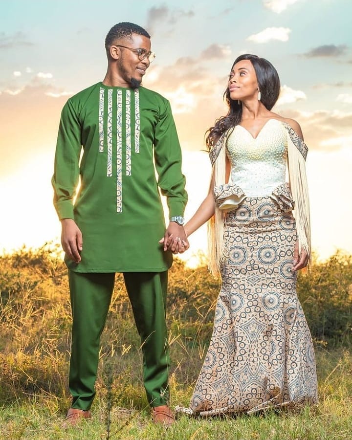 Magnificent Shweshwe Traditional Dresses For South African Ladies  19