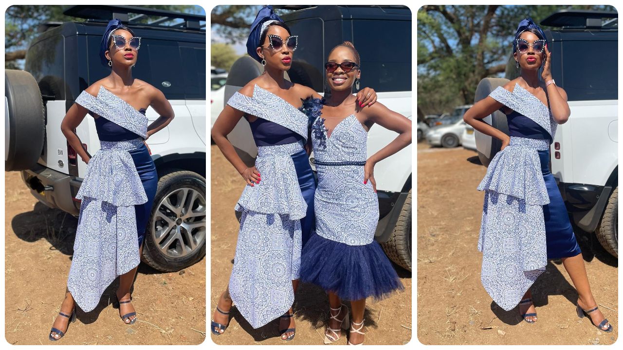 Newest Shweshwe Traditional Wedding Dresses For Makoti 2024