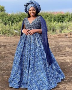 Pretty Tswana Traditional Dresses For South African Ladies