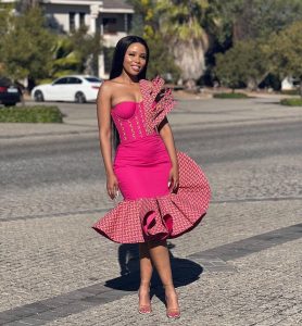 Get Ready for 2024 with the Hottest Shweshwe Dresses Styles for Ladies 12