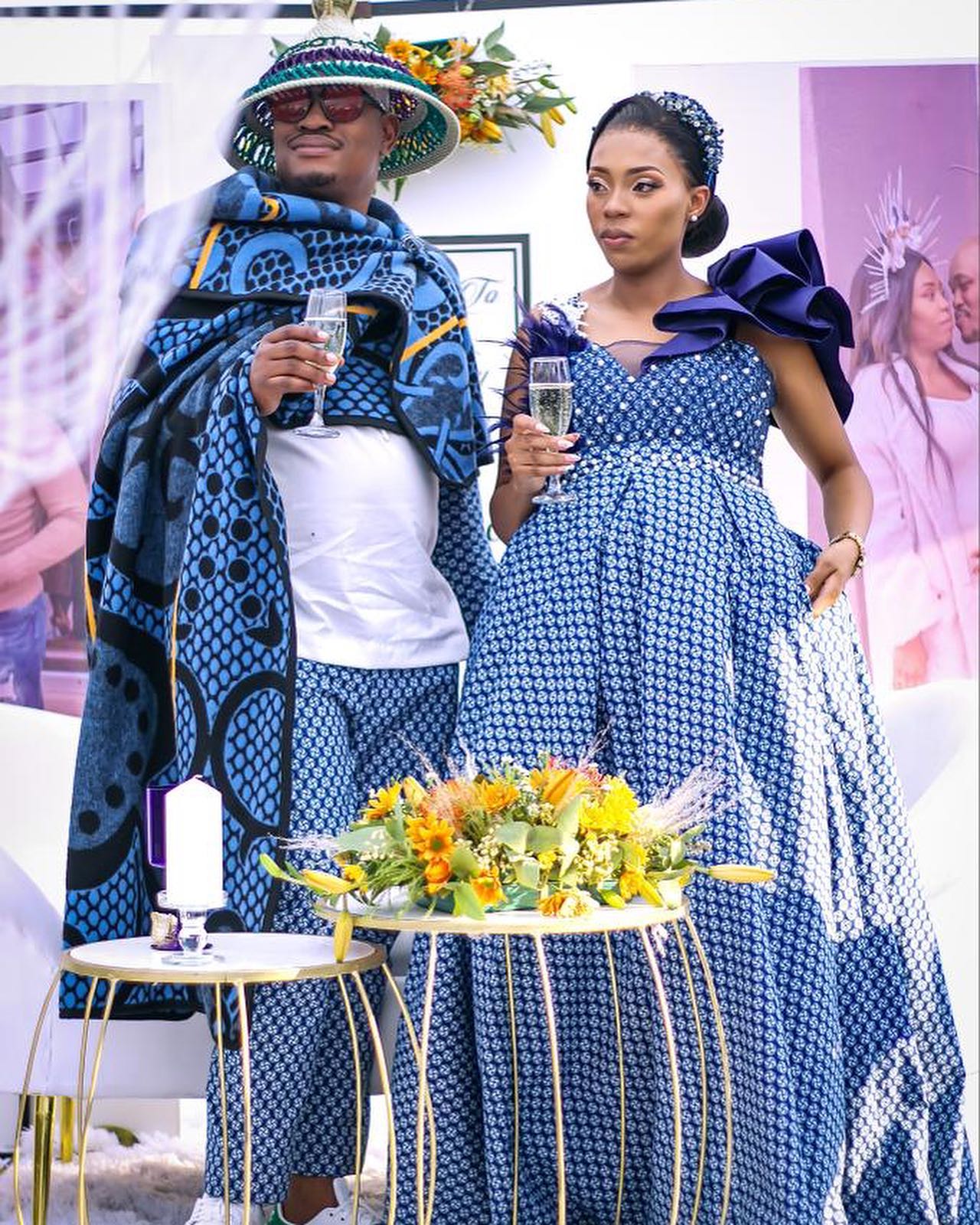 Beautiful and Chic Shweshwe Traditional Dresses For Makoti 2024 29