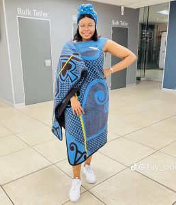 Best Shweshwe Dresses Ideas For South African Girls 2024 13
