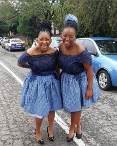 Best Shweshwe Dresses Ideas For South African Girls 2024 11