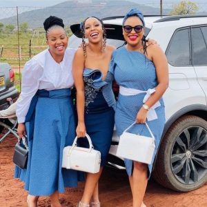 Fashionable Shweshwe Dresses 2024 For South African Ladies 6