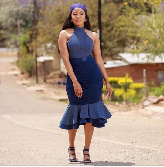 Fashionable Shweshwe Dresses 2024 For South African Ladies 18
