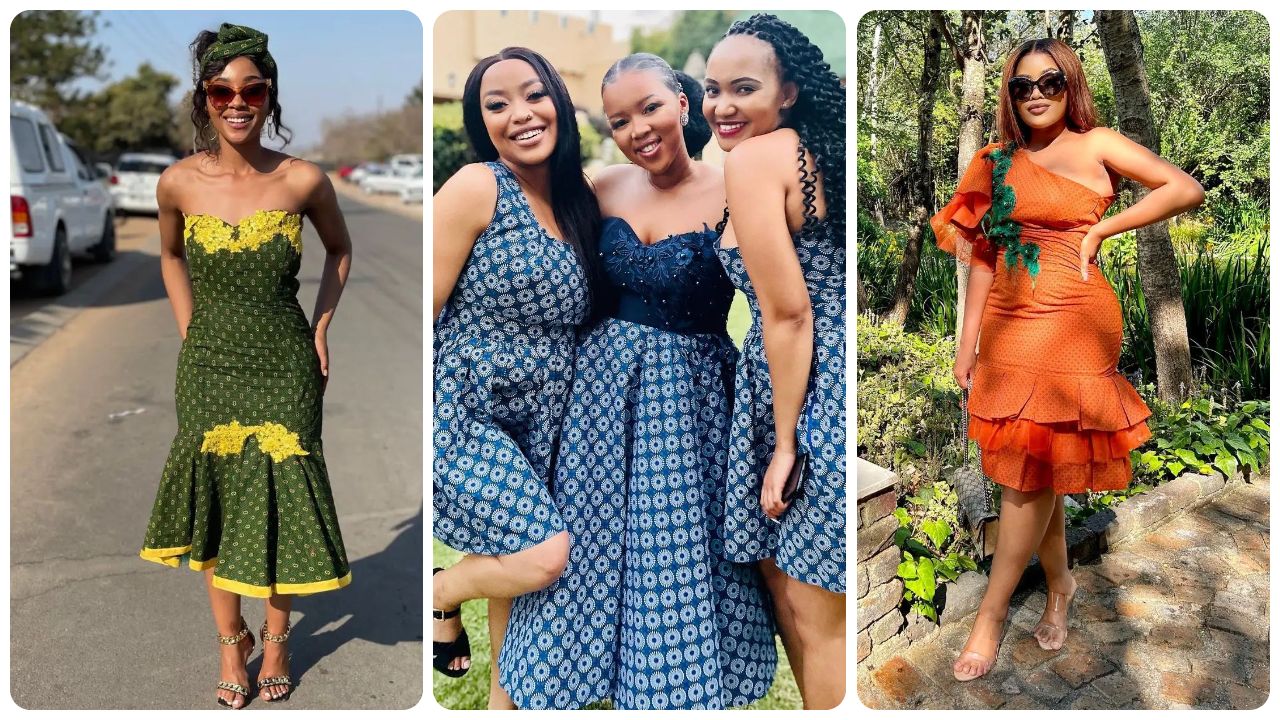 Fashionable Shweshwe Dresses 2024 For South African Ladies 1