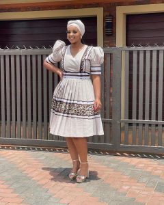Latest Sepedi Traditional Wedding Dresses For South Africans 2024 3