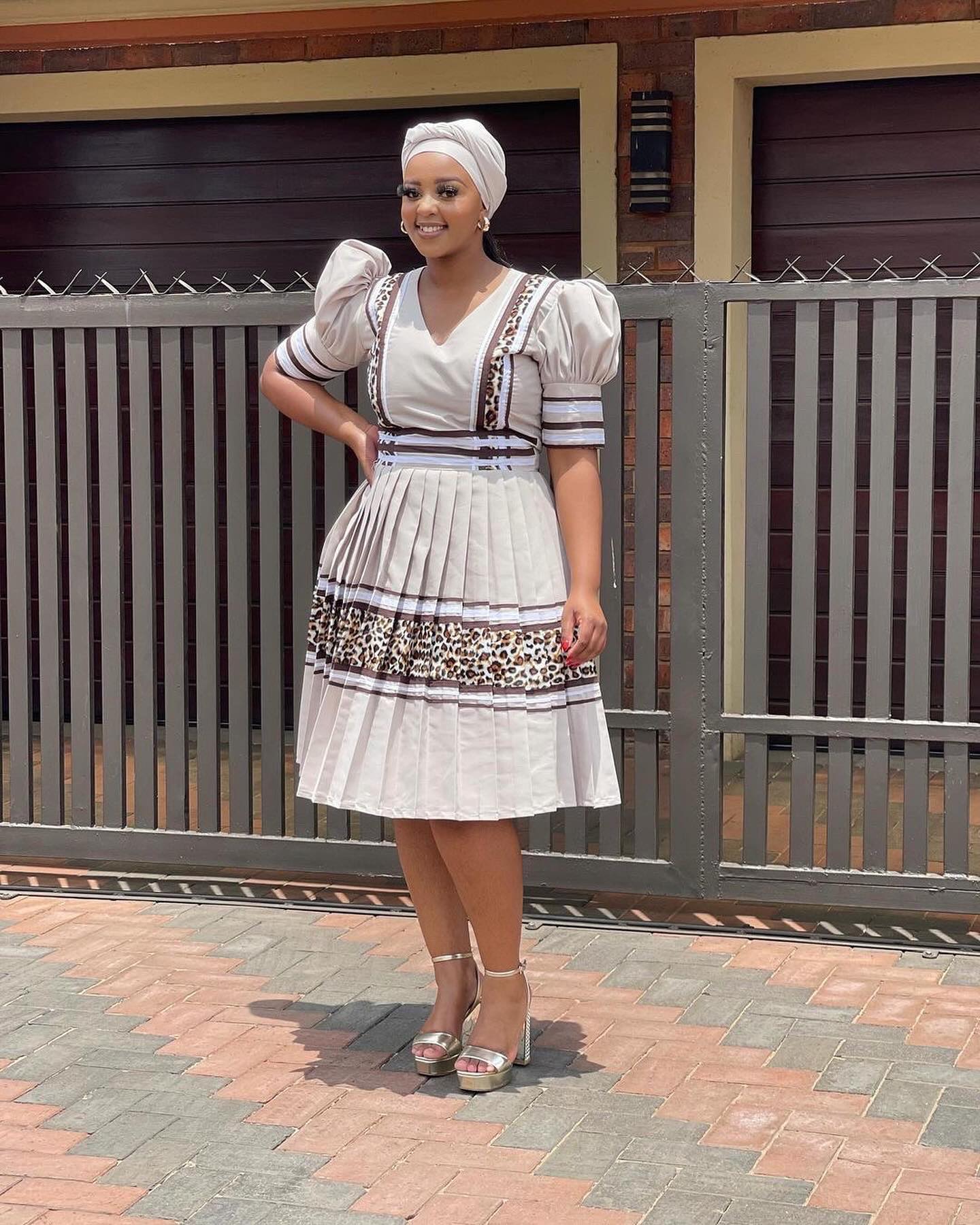 Latest Sepedi Traditional Wedding Dresses For South Africans 2024 24