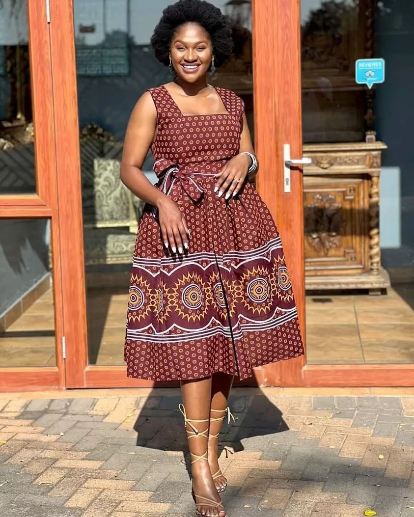From Runways to Makoti 2024: Traditional Shweshwe Dresses Steal the Show 17