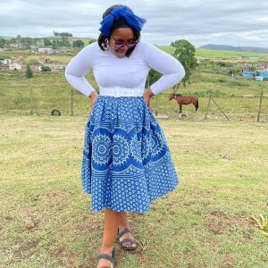 From Runways to Makoti 2024: Traditional Shweshwe Dresses Steal the Show 13