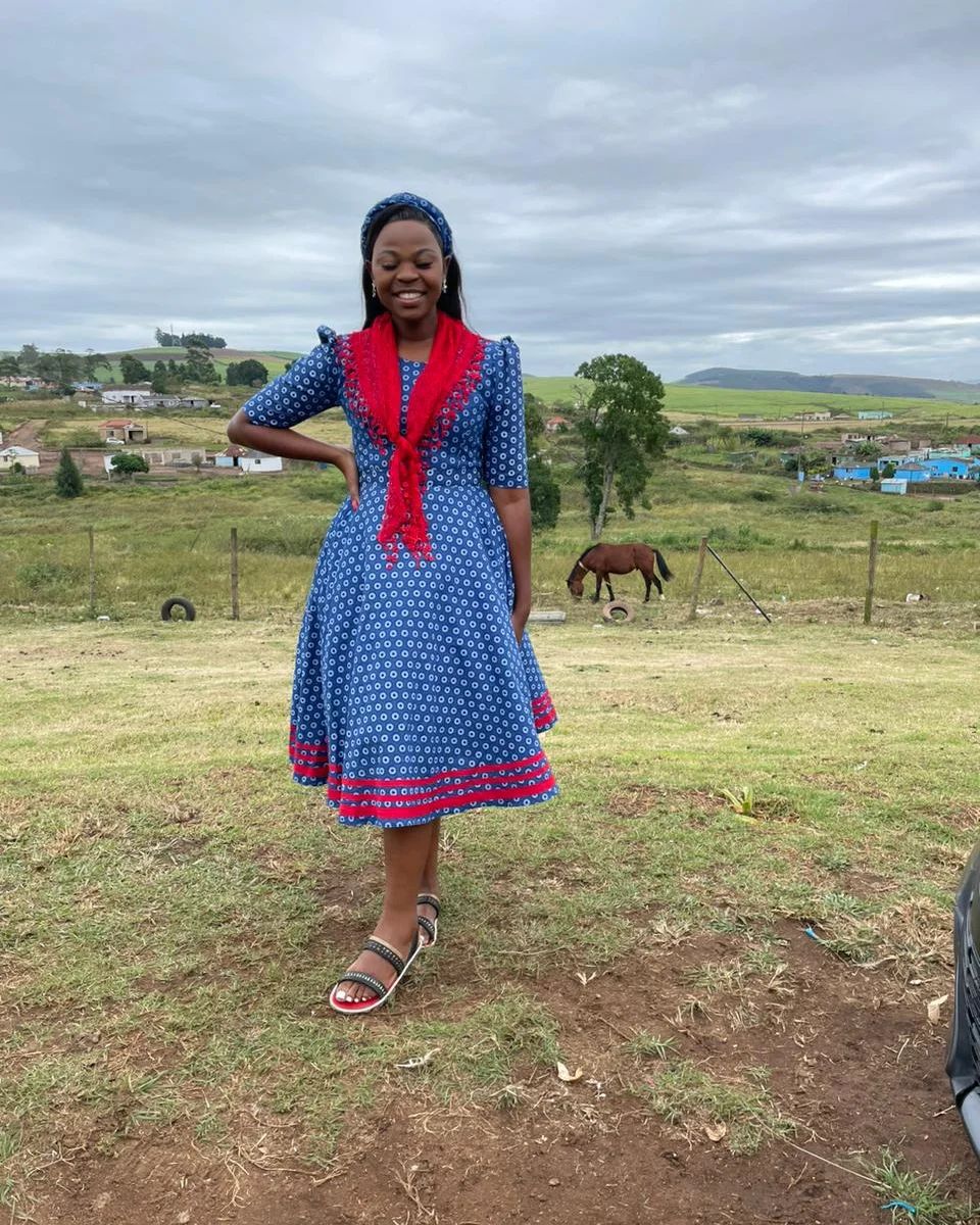 From Runways to Makoti 2024: Traditional Shweshwe Dresses Steal the Show 20