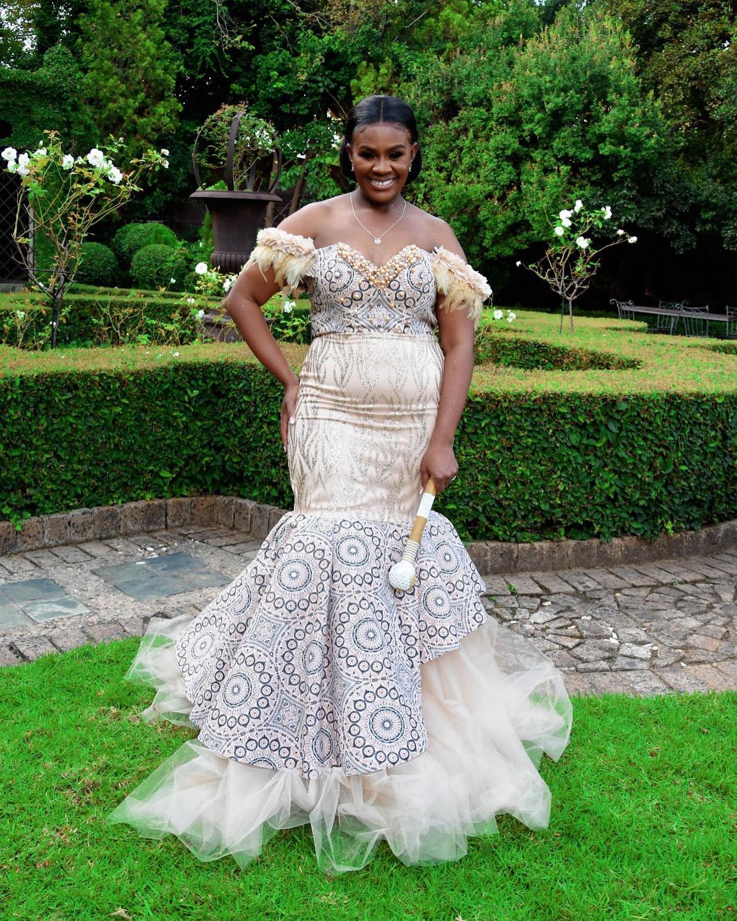Beautiful Shweshwe Dress Ideas for Makoti's Wedding 21