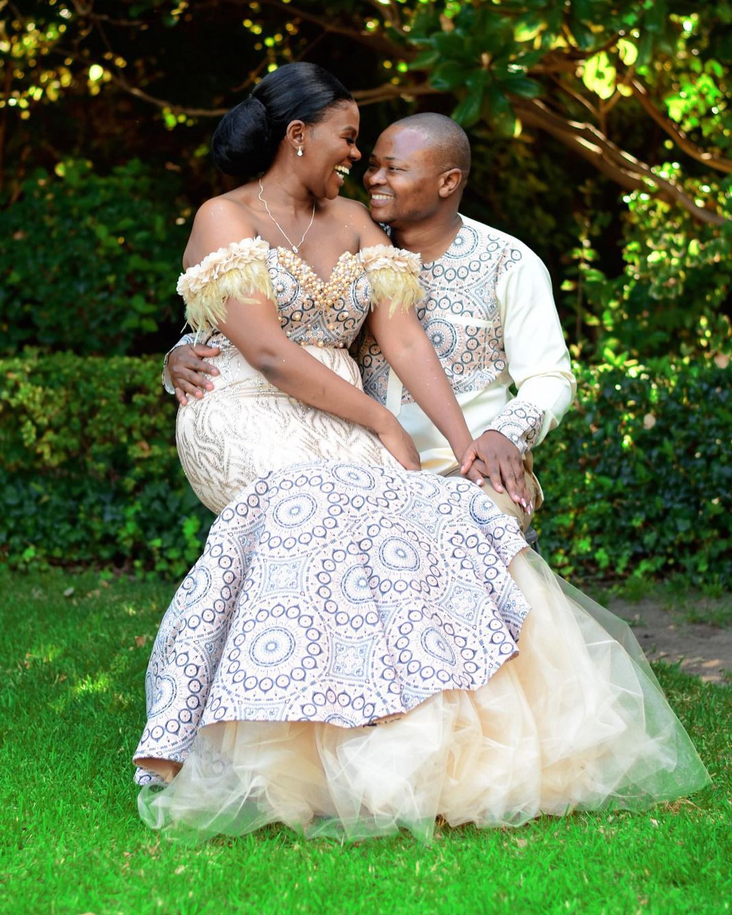 Beautiful Shweshwe Dress Ideas for Makoti's Wedding 22