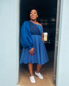 Beautiful Shweshwe Dress Ideas for Makoti's Wedding 7