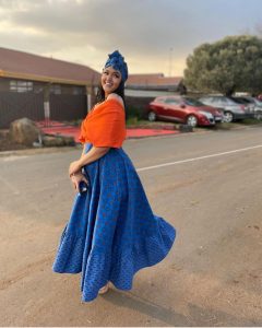 Modern Shweshwe Traditional Dresses 2024 For South African Wedding 2024 7