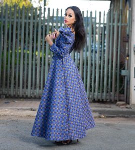 Modern Shweshwe Traditional Dresses 2024 For South African Wedding 2024 12