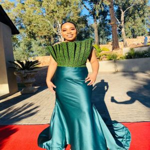 Newest Traditional Shweshwe Dresses For South African Wedding 2024 10