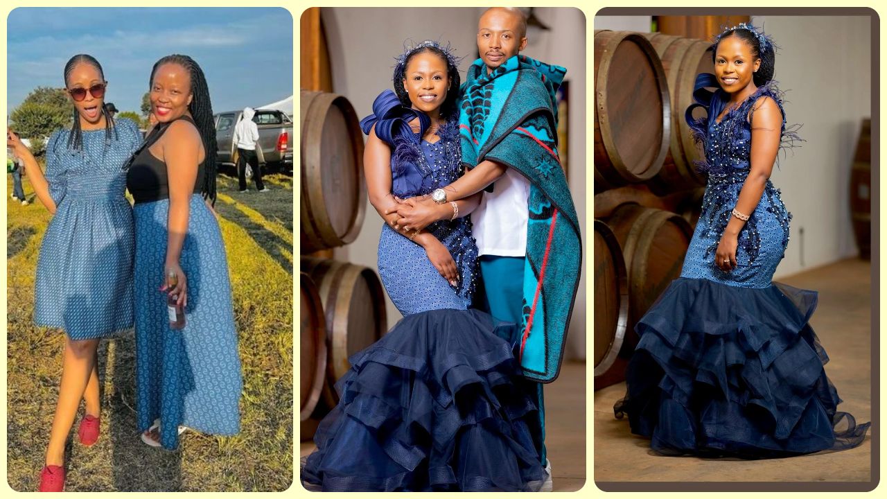 Pretty Tswana Traditional Dresses For South African Wedding 2024