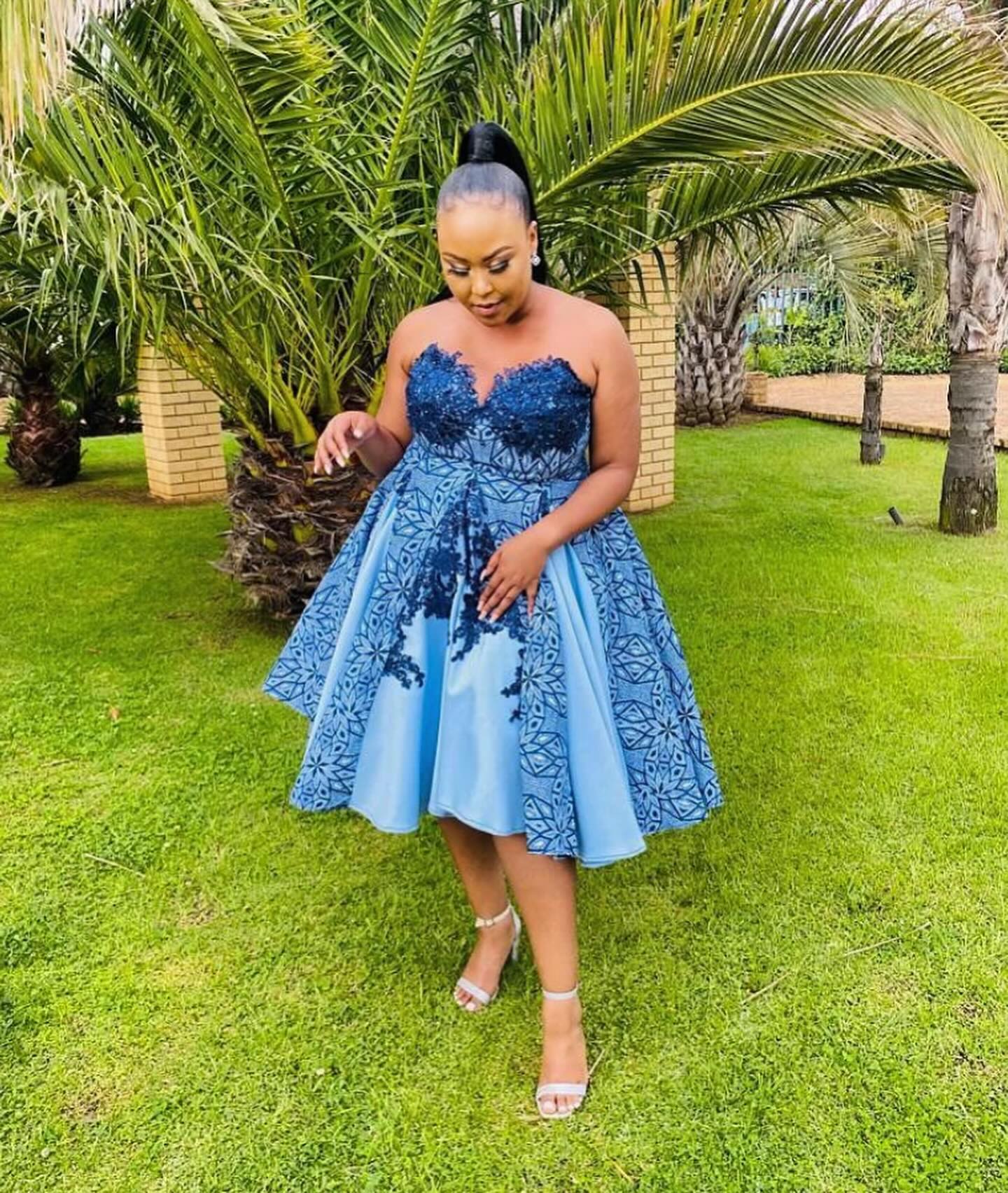 Sparkling Tswana Traditional Dresses For Wedding Events 2024