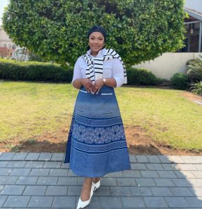 Styling Tips and Trends for Traditional Shweshwe Dresses at Makoti 2024 7