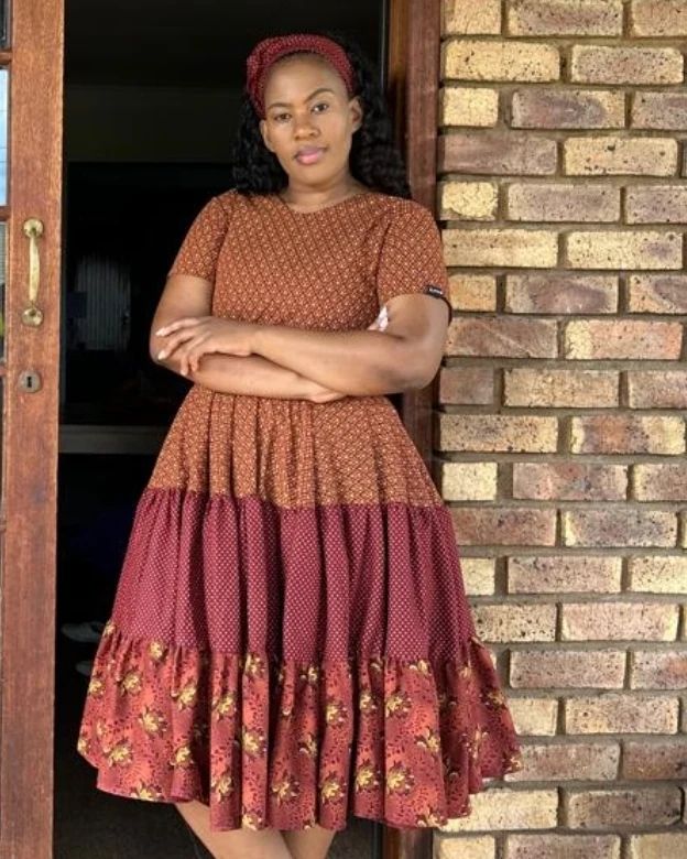 Styling Tips and Trends for Traditional Shweshwe Dresses at Makoti 2024 47