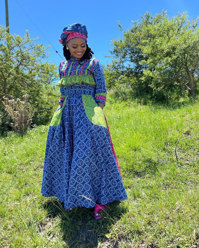 Step up Your Style Game: Traditional Shweshwe Dresses for Makoti 19