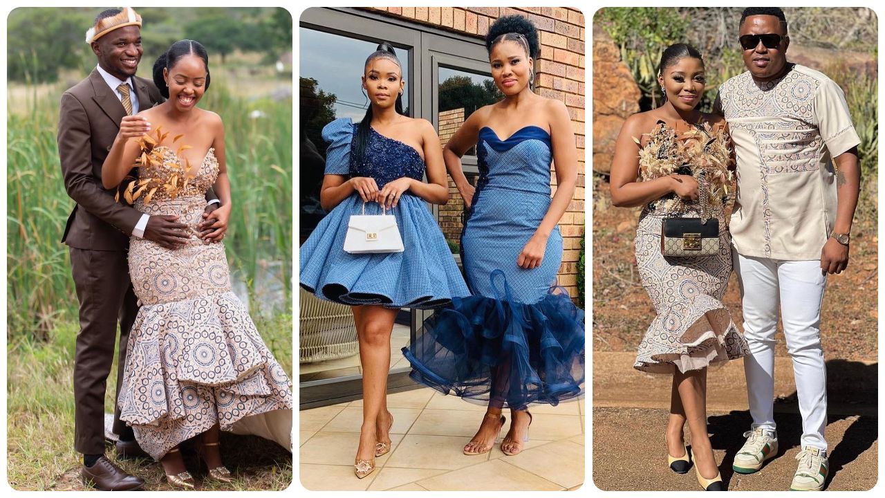 Trending Shweshwe Traditional Wedding Dresses for Makoti 2024
