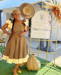 Unique Shweshwe Traditional Dresses 2024 For Wedding Events 11