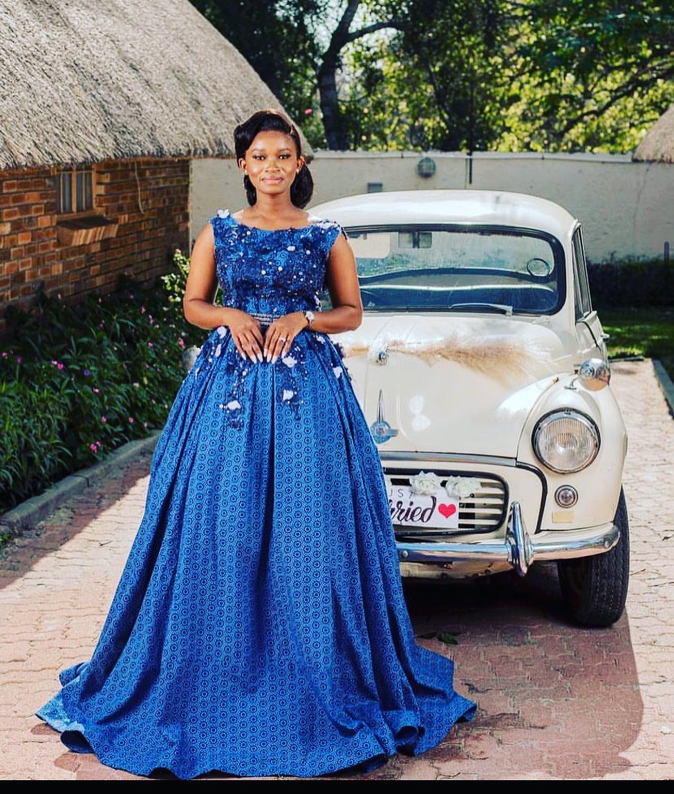 Unique Shweshwe Traditional Dresses 2024 For Wedding Events 21
