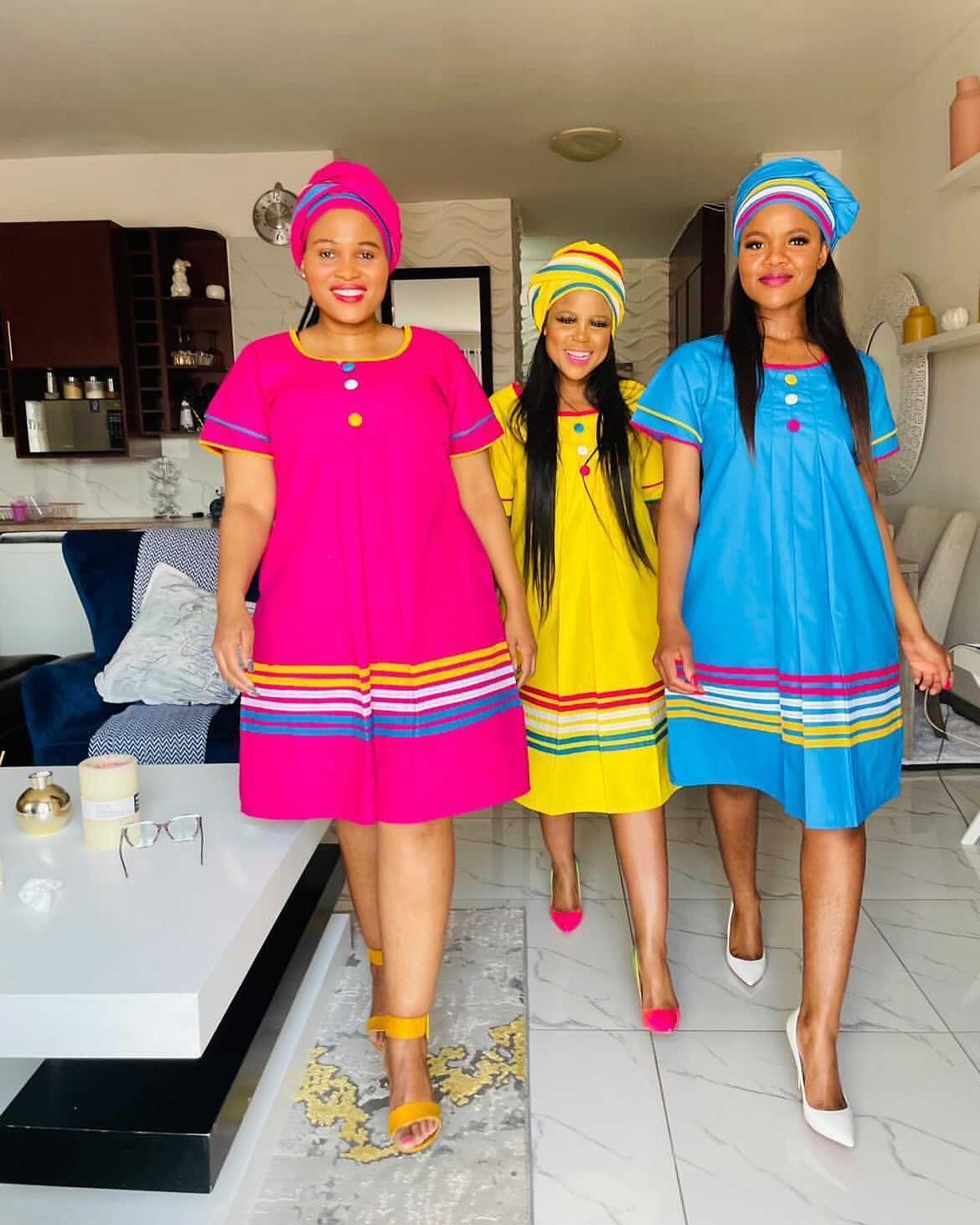 A Celebration of Color: The Vibrant Palette of Sepedi Dress 23