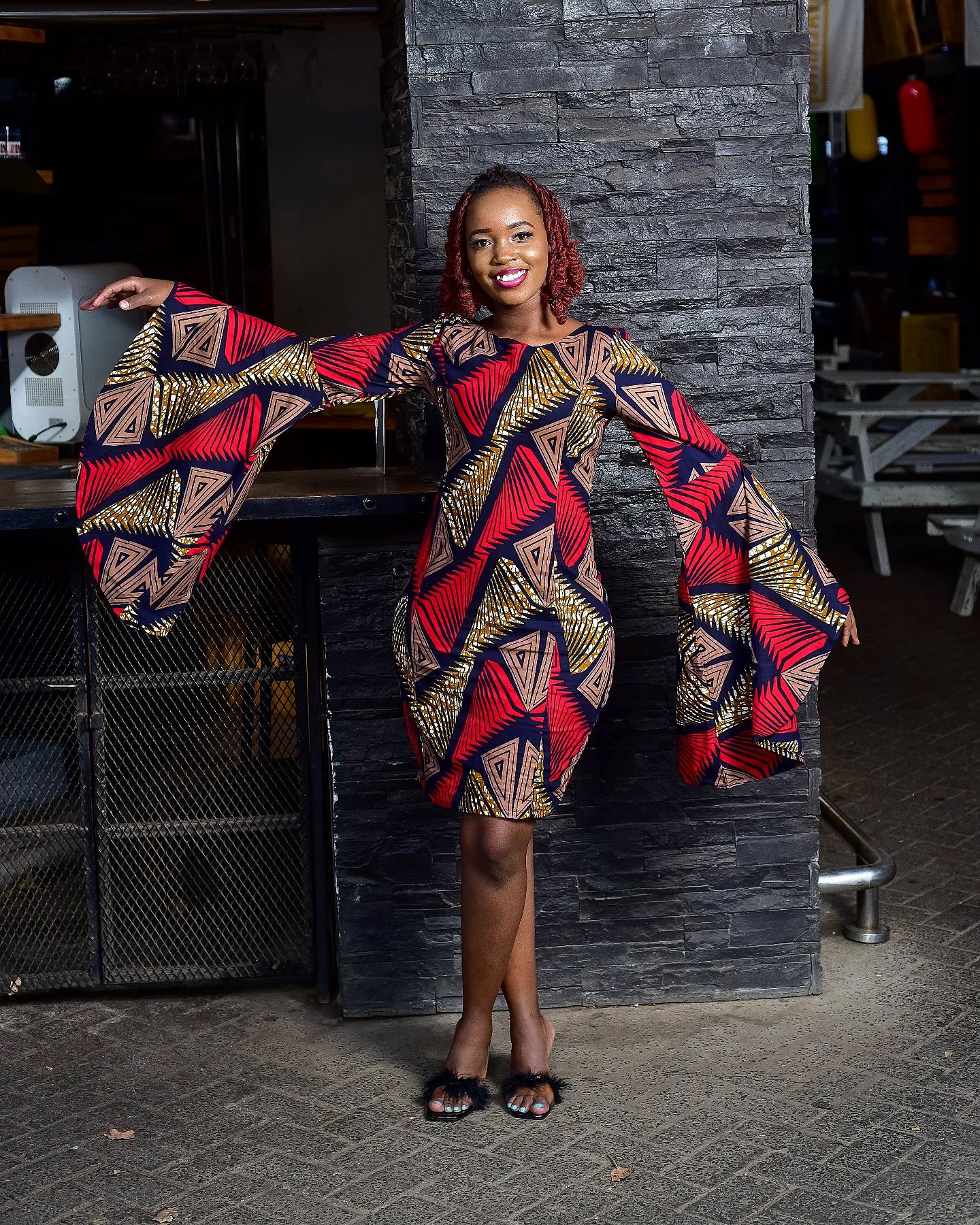 Kitenge Catwalk: Celebrity-Inspired Dress Designs You Can Rock 33