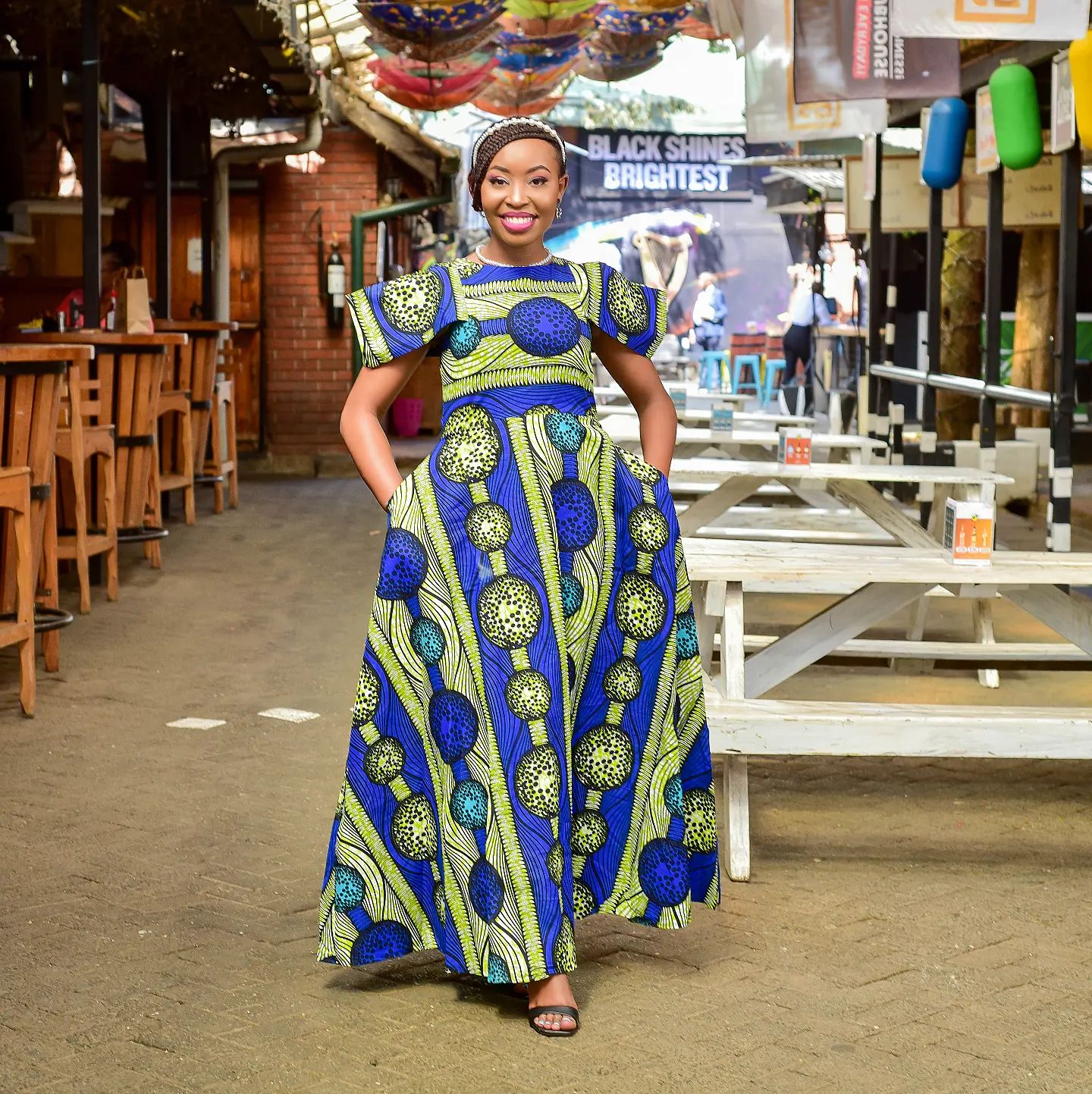 Kitenge Catwalk: Celebrity-Inspired Dress Designs You Can Rock 35
