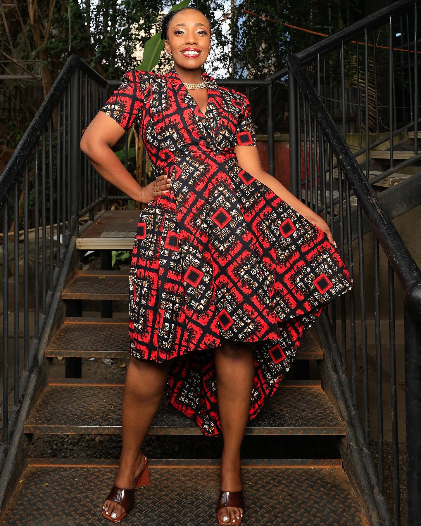 Kitenge Catwalk: Celebrity-Inspired Dress Designs You Can Rock 23