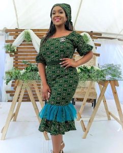 2024 Glamour: Tswana Dresses Shining Bright on the Fashion Scene