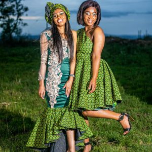 Woven in Tradition: A Shweshwe Masterpiece for the Modern Makoti