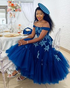 A Queen's Attire: Majestic Tswana Dresses for Brides in 2024