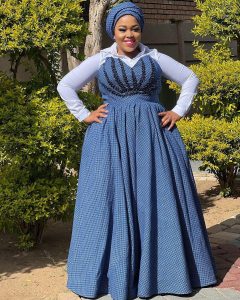 Bold Prints and Modern Cuts: Shweshwe Dresses Taking Over 2024